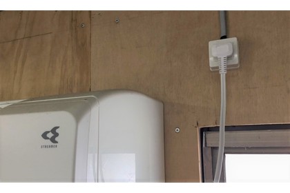 エアコン取付　コンセント増設